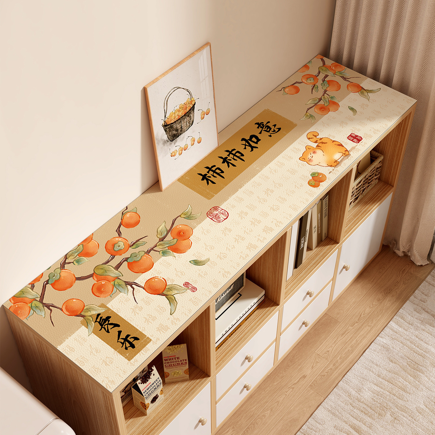 Shoe Counter Mat, Sideboard Protective Mat, New Chinese Coffee Table, Tv Cabinet Table Mat, Light Luxury High-End Wine Cabinet Tablecloth