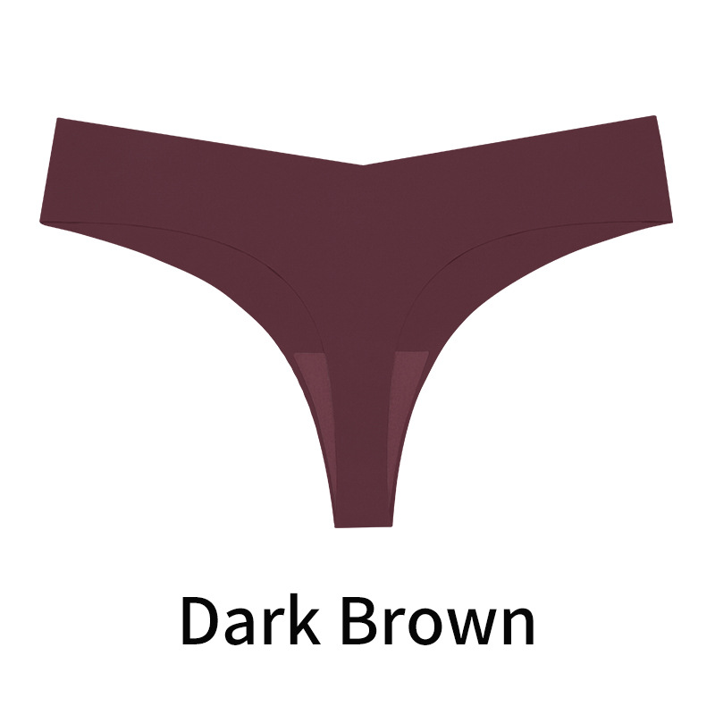 Bikini sexy tanga T pantalones deportivos transpirables de secado rápido ropa interior de mujer de una pieza de seda de hielo sin costuras Europa y América