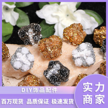 重工树脂玫瑰花爱心软砂糖珠钻球 DIY 手机链串珠笔饰品配件批发