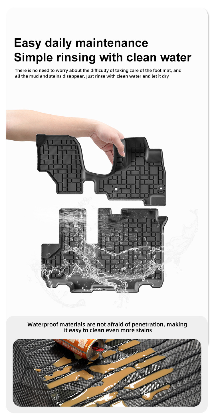 Suitable for 17-23 Honda N-Box Jf3Jf4 Right-Hand Drive Car Floor Mats Tpe Floor Mats Trunk Mat Cross-Border