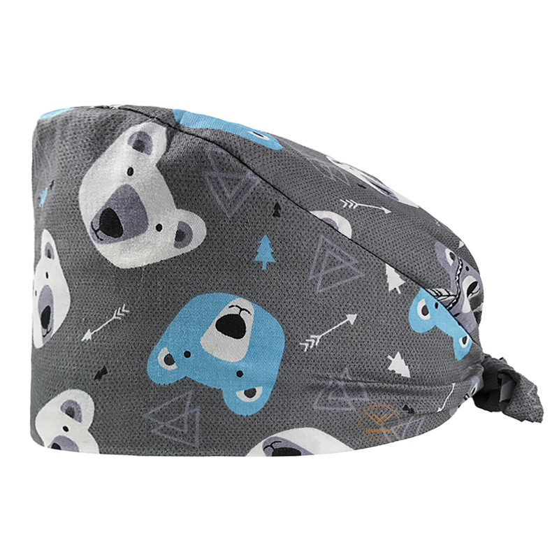 Quirófano sombrero hembra enfermera sombrero confinamiento flor tapa dental oral Clínica Médico lindo trabajo oral tapa