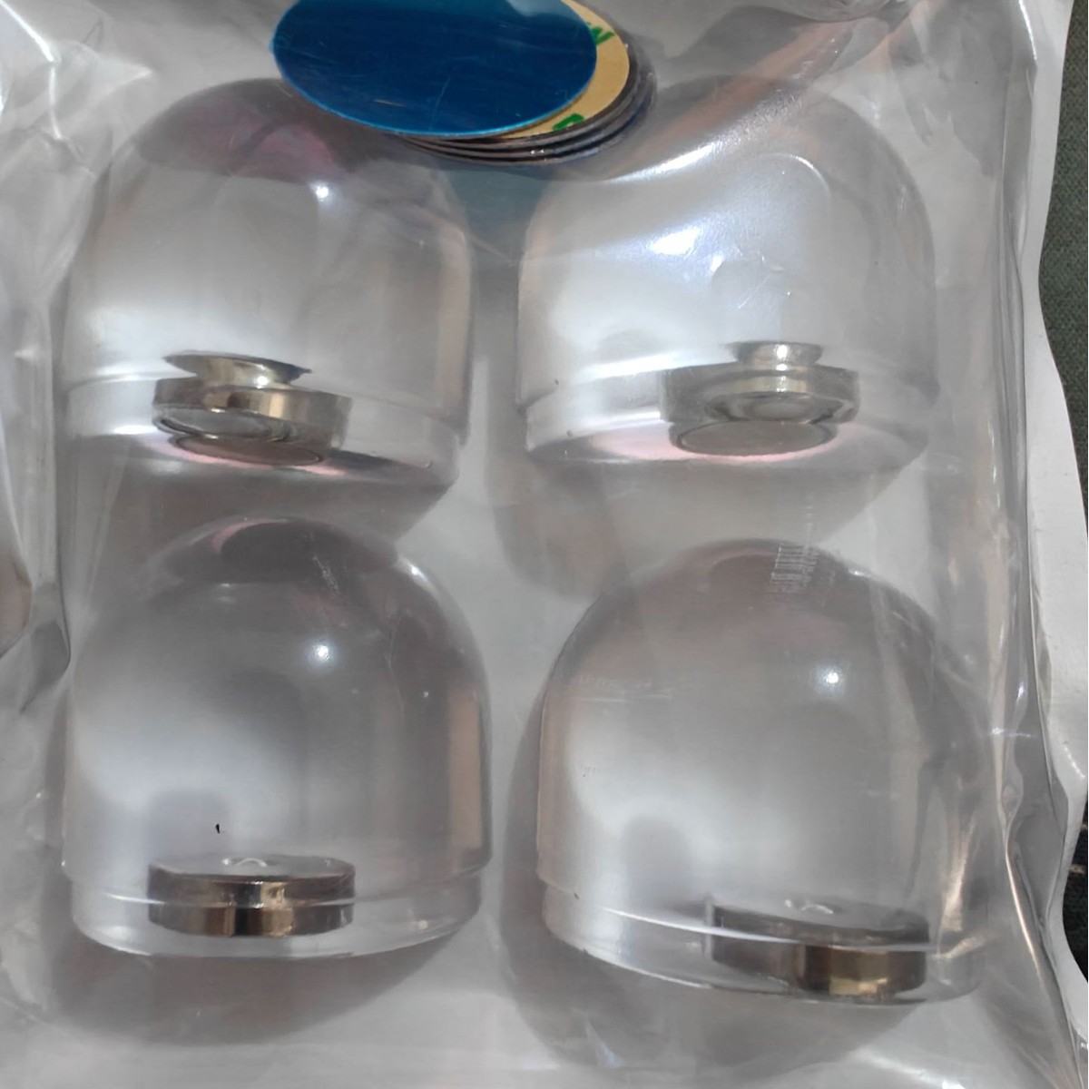 Nuevo adhesivo de silicona transparente y grueso para puerta de refrigerador, amortiguador de puerta de silicona, cojín anticolisión.