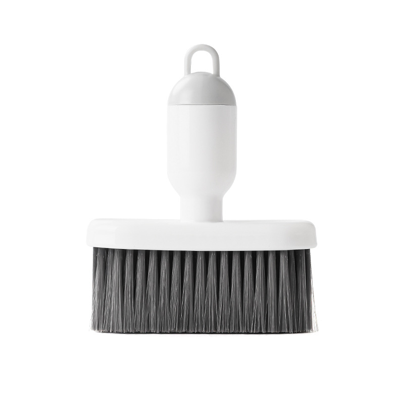 Cepillo de limpieza de teclado dos en uno Cepillo de eliminación de polvo de espacio multifuncional Herramienta de eliminación de polvo de ranura de riel de ventana doméstica Cepillo suave