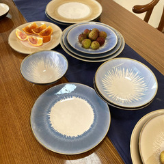 Liuyun kiln series [a brand of high-end] Western food plate 10-inch household flat plate Steak plate shallow mouth plate set