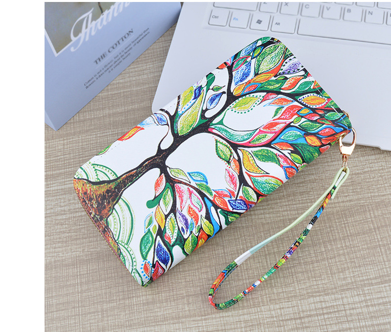 Wear-Resistant, Lightweight Function Butterfly Pattern Women's Butterfly Pu Leather Zipper Wallets