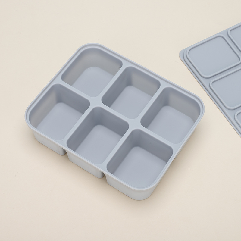 6칸 이유식 상자 - 블루 그레이