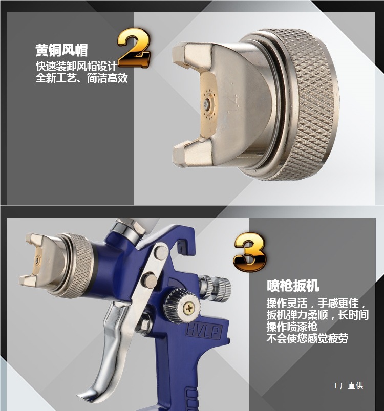 Chengneng H2000 Small-Caliber Spray Paint Gun Leather Coloring and Repair H827 Car Coating Sheet Metal Furniture Spray Peihui