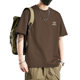 Short-sleeved T-shirt men's new summer fashion brand American retro blockbuster trend seven-and-a-half sleeve pure cotton-padded clothing t