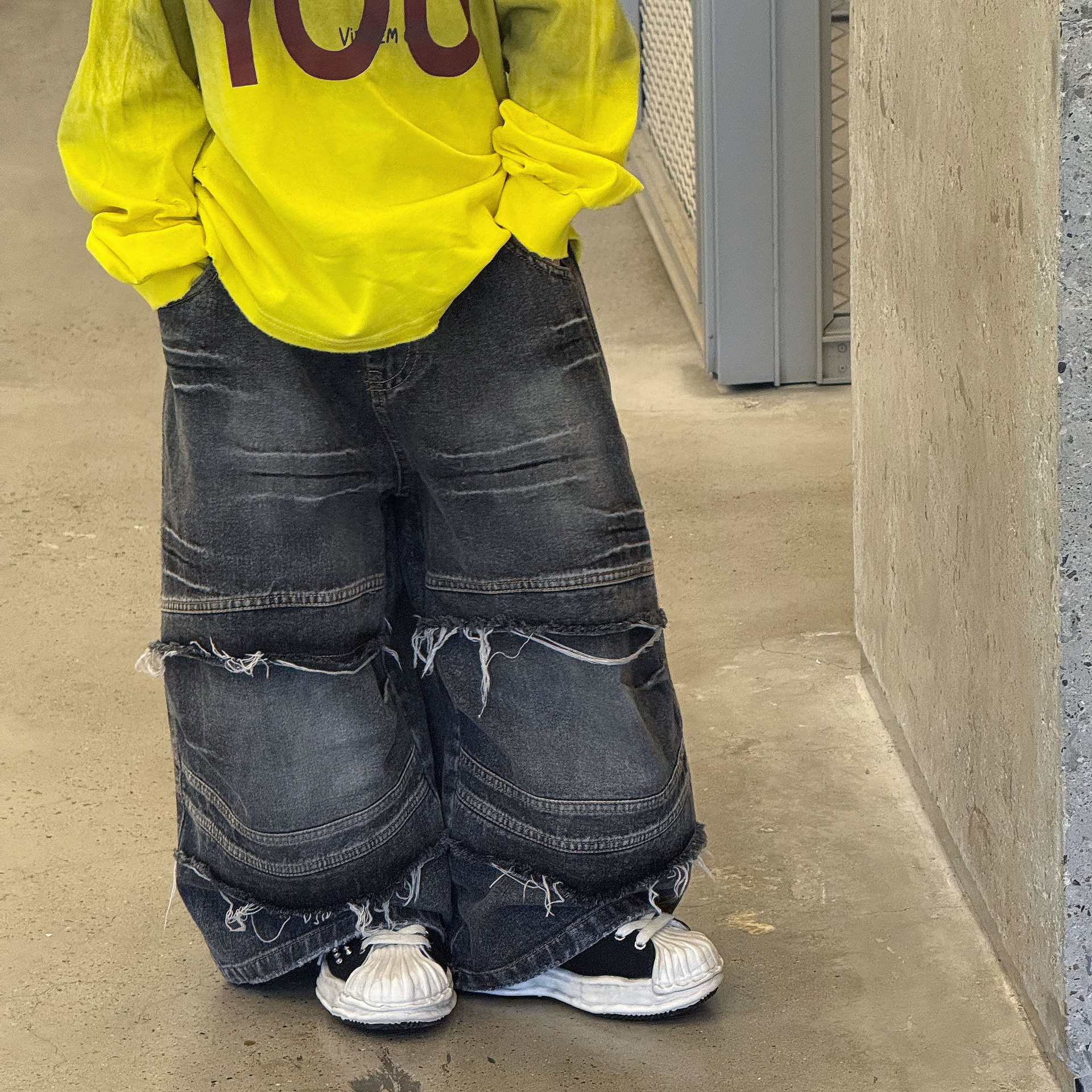TaiRu 2026 Autumn New Fashion Casual Fleece-Lined Jeans for Boys, Street Style Versatile Straight-Leg Trousers Trendy