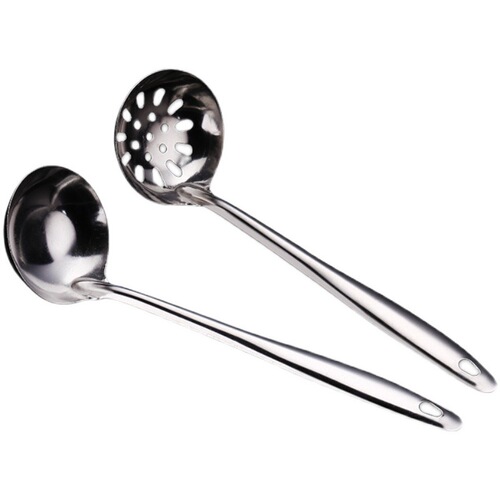 Stainless steel magnetic round head spoon two yuan shop small round spoon divided spoon restaurant soup shell naked hot pot colander