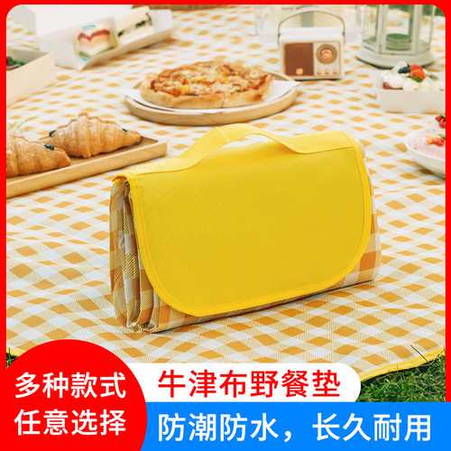 Beilian 600D Oxford cloth outdoor picnic mat foldable camping moisture-proof mat thickened camping autumn outing mat