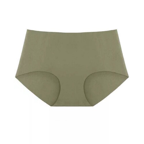 Cloudless Traceless Women's Ice Silk Bare Sensation Lightweight Antibacterial Breathable Midrise Hip-Hugging Simple Comfort Triangle Panti