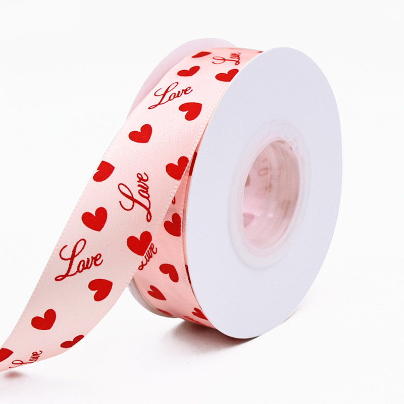 Qixi día de San Valentín amor cinta regalos adornos pastel decoración embalaje cinta de seda flores confesión fuente directa