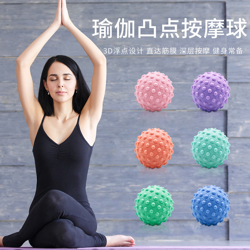 Acupressure massage ball for plantar fascia, muscle relaxation, massage peanut ball, wholesale, massage foam ball