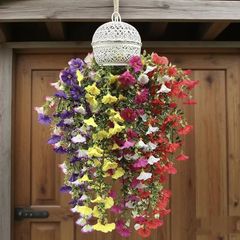模擬庭園屋外ユーカリ朝顔つるホームウェディング装飾朝顔壁掛け籐花つる