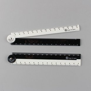 IELTS folding ruler black and white simple ruler Graphic folding ruler elementary school student school supplies birthday gift creative stationery