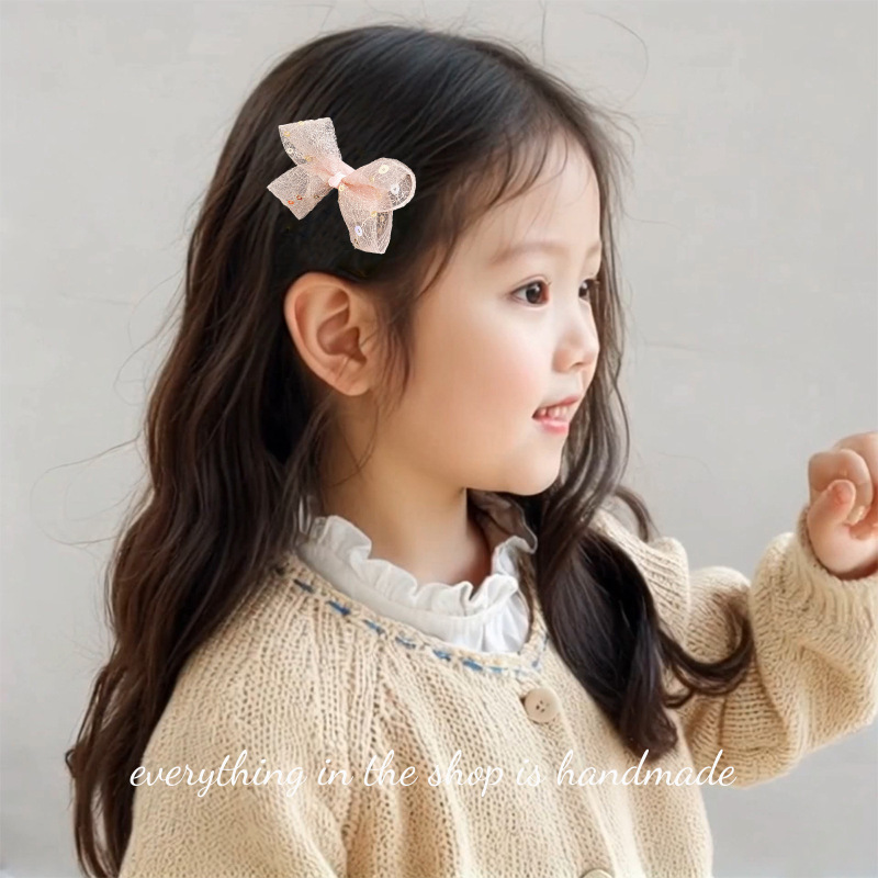子供用布製ヘアピン、ピンクのベビーヘアピン、布製女の子の前髪と細いヘアサイドクリップ、幼児用ヘアアクセサリー、ヘッドバンド|undefined