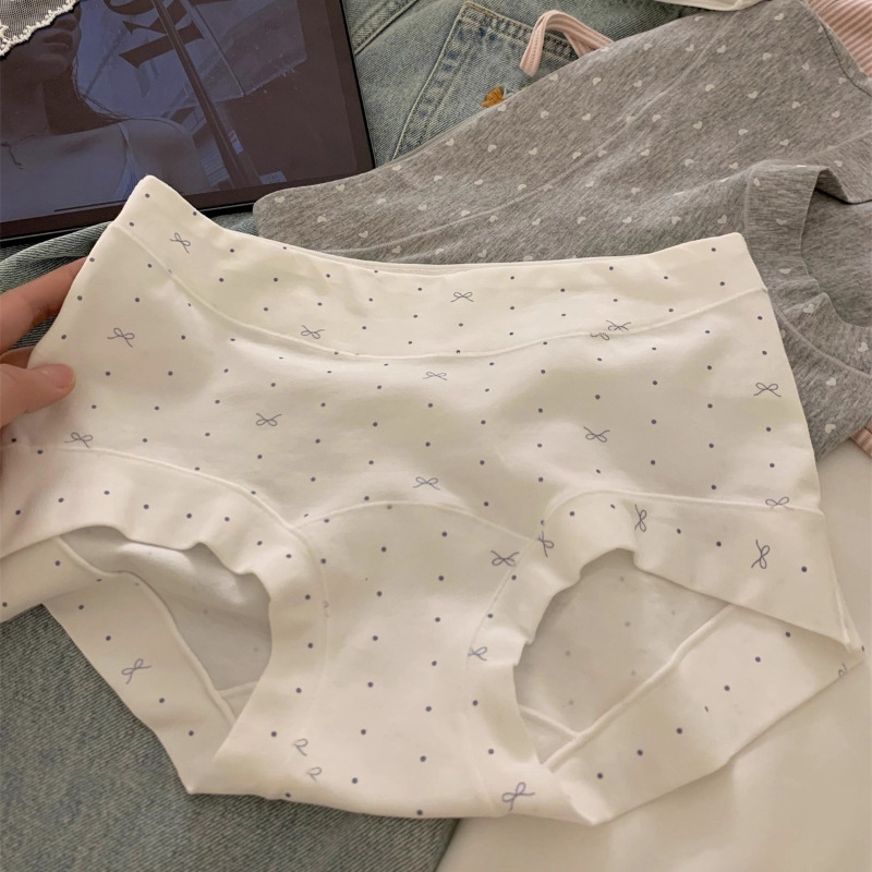 "For the Continuation of Happiness"【Honey Girl】Class a Cotton Women's Boxer Briefs, Pure Cotton 10A Antibacterial Extended Crotch
