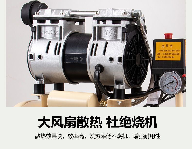 Atus Air Pump Air Compressor Oil-Free Silent Auto Repair Air Compressor 220V Small Woodworking Spray Paint Air Pump