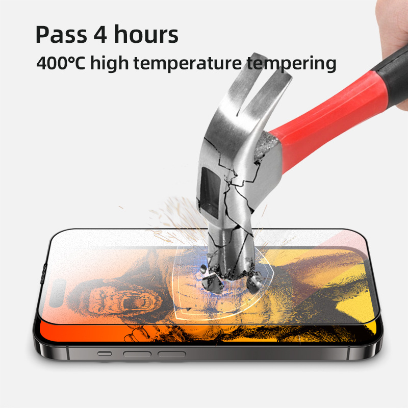 Aplicable a Apple 16 película de templado 15 nuevo iPhone 14Promax pantalla completa 13 anti-peep 11 película a prueba de explosiones 8K