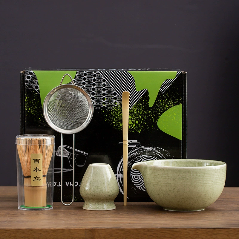 Japanese matcha, ceramic tea cup, set, gift box