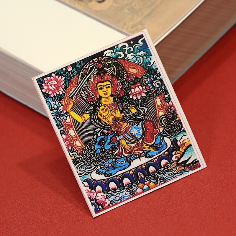 西藏式唐卡八大守护画芯卡心各种题材批发可定图可手绘描金|undefined