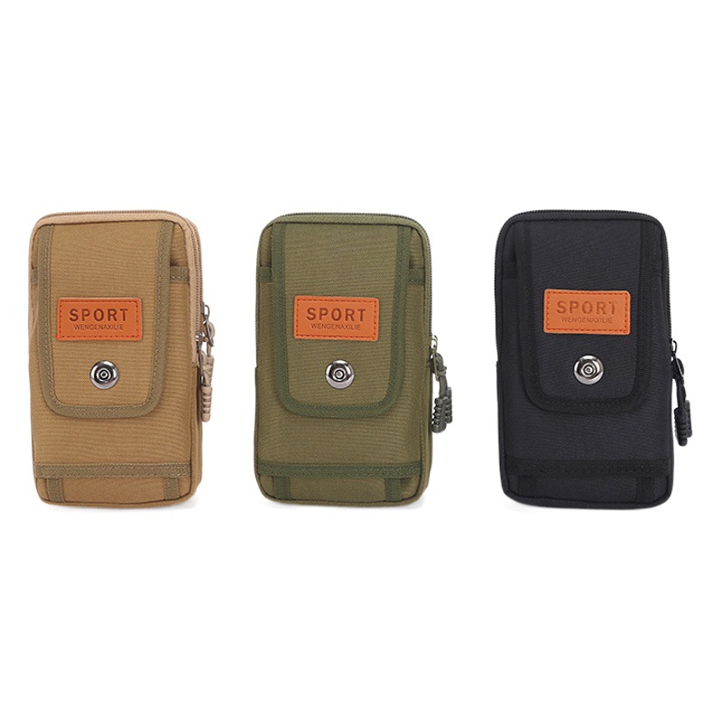 New Mobile Phone Bag Men's Waist Bag Work Site Wear Belt Mobile Phone Bag Bag Portable Large Capacity Mobile Phone Case