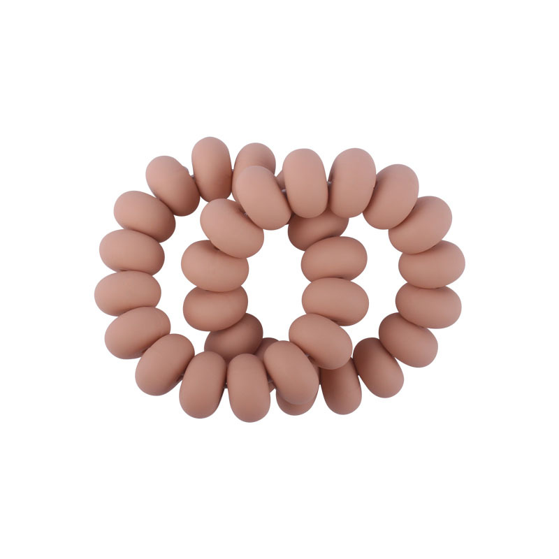 Bebé suministros pulsera mordedor juguete calmante bebé creativo cuentas de silicona mordedura pegamento molar sonajero juguete