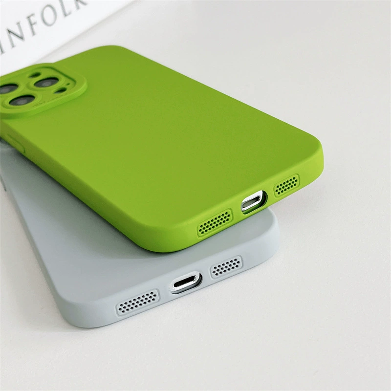 Чехол из силикона совместимый с Apple, для iPhone 14, защитный чехол, 15 Pro Max, защита от падений, простой и элегантный дизайн