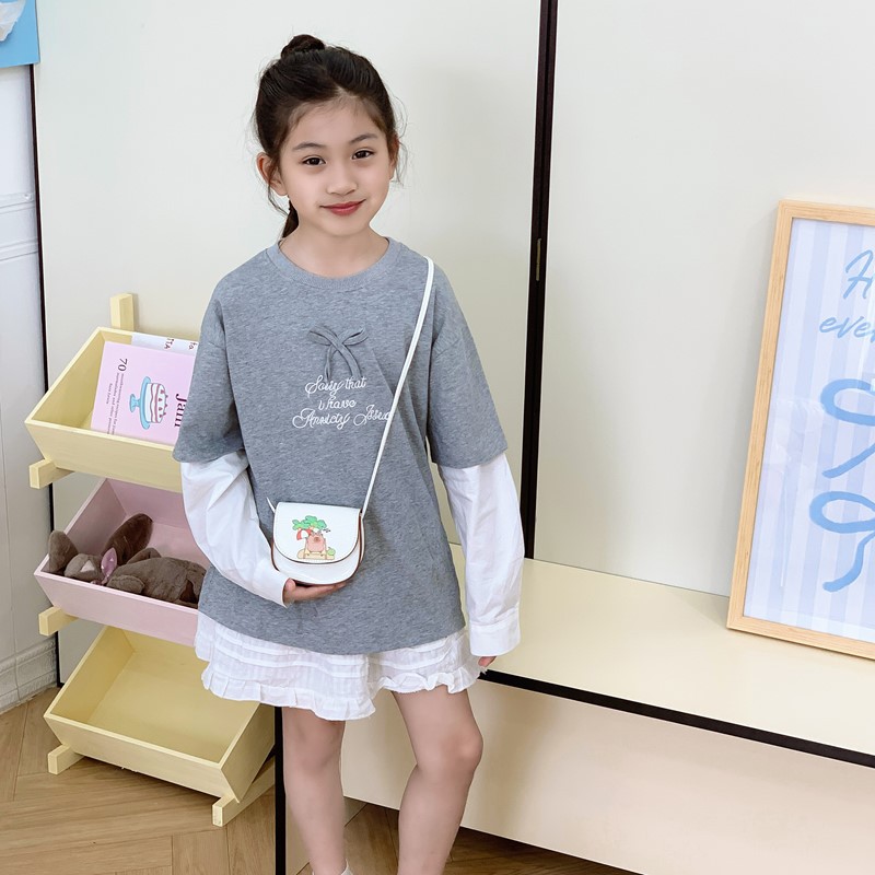 Red popularidad Capibara, bolso de hombro para niños y niñas, mini lindos bolso de impresión extranjera para bebés, nuevo bolso para niños