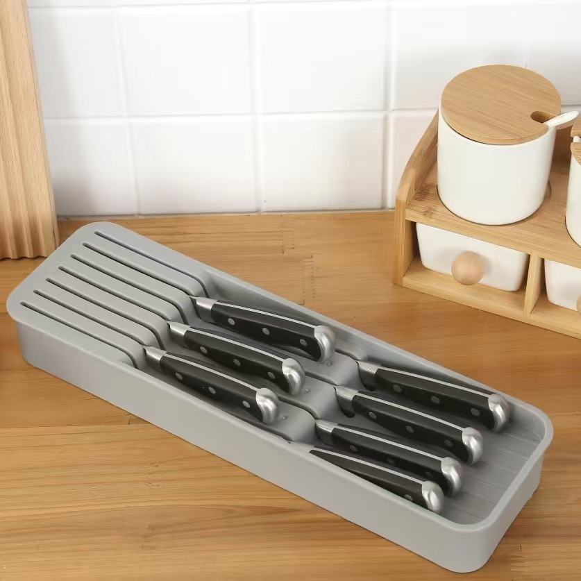 厨房刀具收纳盒 菜刀水果刀整理器 厂家刀架刀座批发牛排刀座