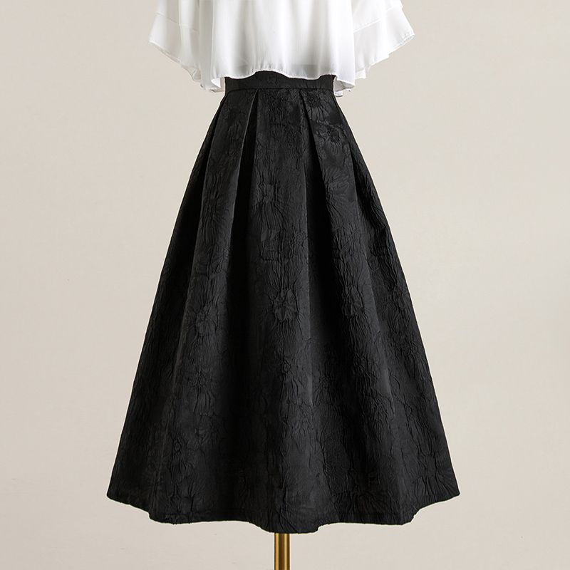 Hepburn skirt 2022 new autumn mid-length...