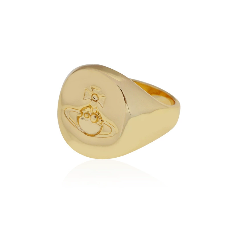 Empress Dowager Vivienne Vivienne same fire paint concave Saturn ring