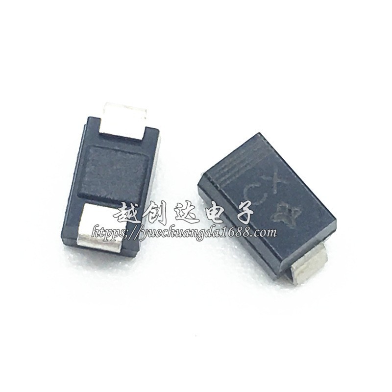 贴片TVS管 SMBJ6.0A DO-214AA 丝印KG 6V 单向 SMB瞬态抑制二极管