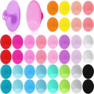 Silicone Facial Cleansing Brush Manual Facial Soft-Bristle Massage Cleaning Brush Small Facial Cleansing Brush Deep Cleansing Makeup Remover