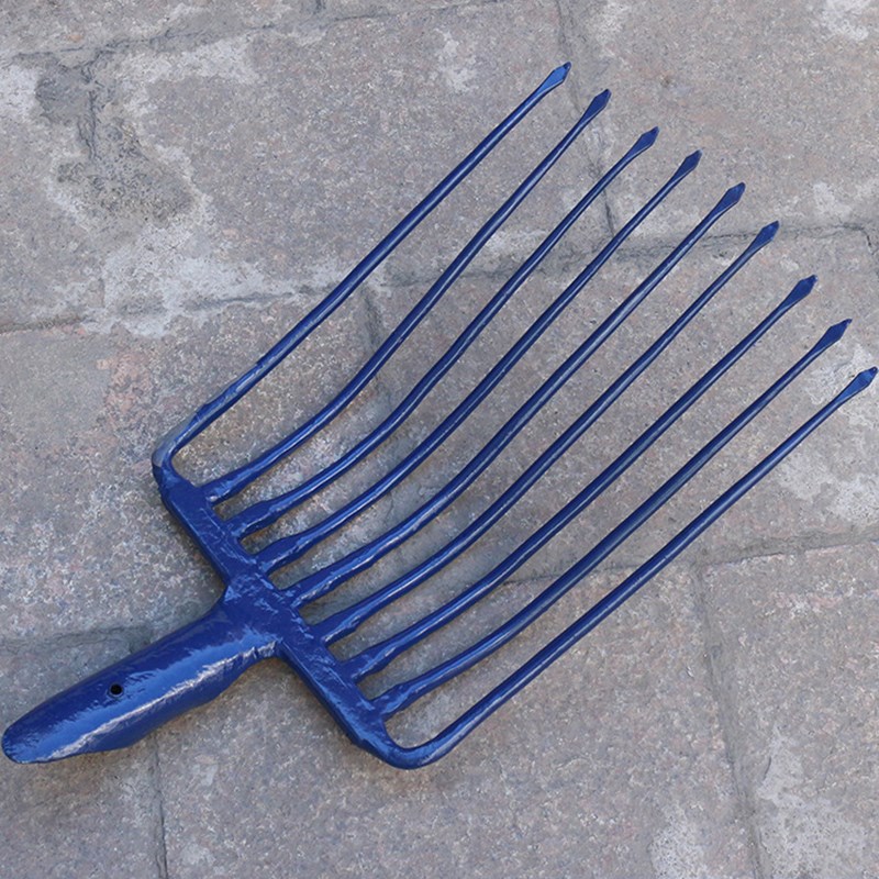 轨道工具锻造石渣叉 九齿钢轨石渣叉厂家九齿叉