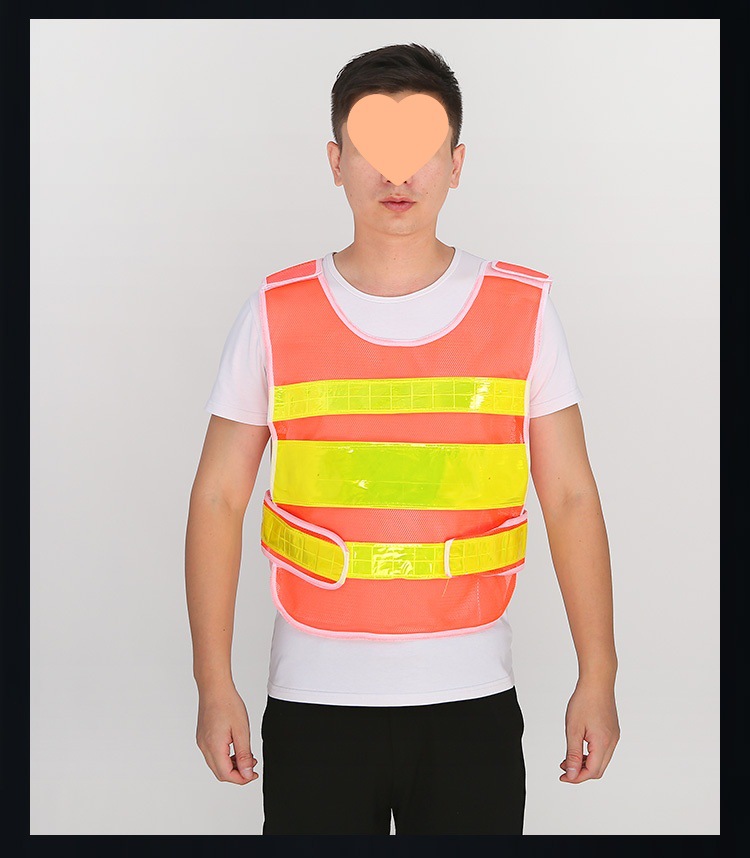 chaleco reflectante ventilación construcción ropa de seguridad sanitaria medioambiental tráfico servicio de trabajo chaleco reflectante se puede ajustar