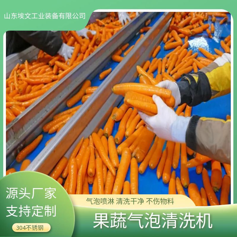 大型全自动小龙虾清洗机高压水气泡清洗机小龙虾清洗蒸煮加工机器