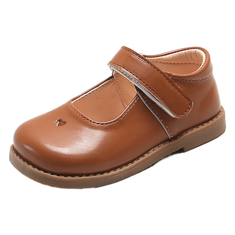 Черные кожаные туфли для мальчиков и девочек, весна 2021, новые маленькие кожаные туфли в британском стиле, детские туфли принцессы, маленькие туфли на плоской подошве в консервативном стиле