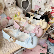 香香甜美可爱圆头doll感软妹百搭lolita玛丽珍鞋平底中低跟lo鞋女