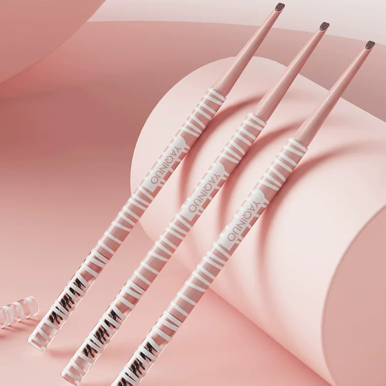 -dimensional foggy double-ended eyebrow pencil with fine blade, long-lasting color, waterproof and not easy to fade 83332