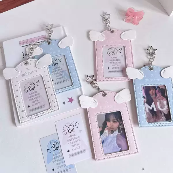 Angel Series 3inch Star-Chasing Card Holder Girl Polaroid Photo Pendant Card Holder Student Bus Card Holder