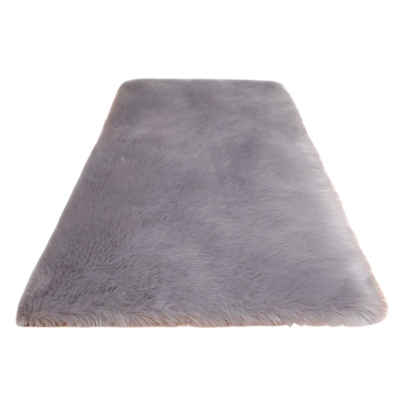 Alfombra de felpa manta de noche dormitorio sala de estar mesa de café ventana de la Bahía Mat blanco espesado lana-como casa alfombra del piso