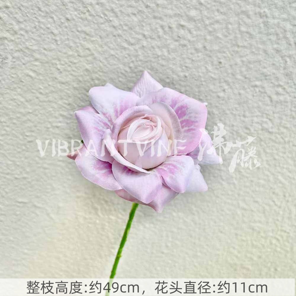 Púrpura de la boda flor artificial salón de bodas Camino de plomo techo arreglo floral Hotel Bienvenido arco piso decorativo flor artificial