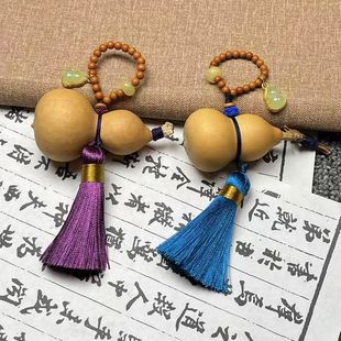 Wholesale natural hand twist text play gourd play portable hand piece creative bag hanging accessories gift crafts