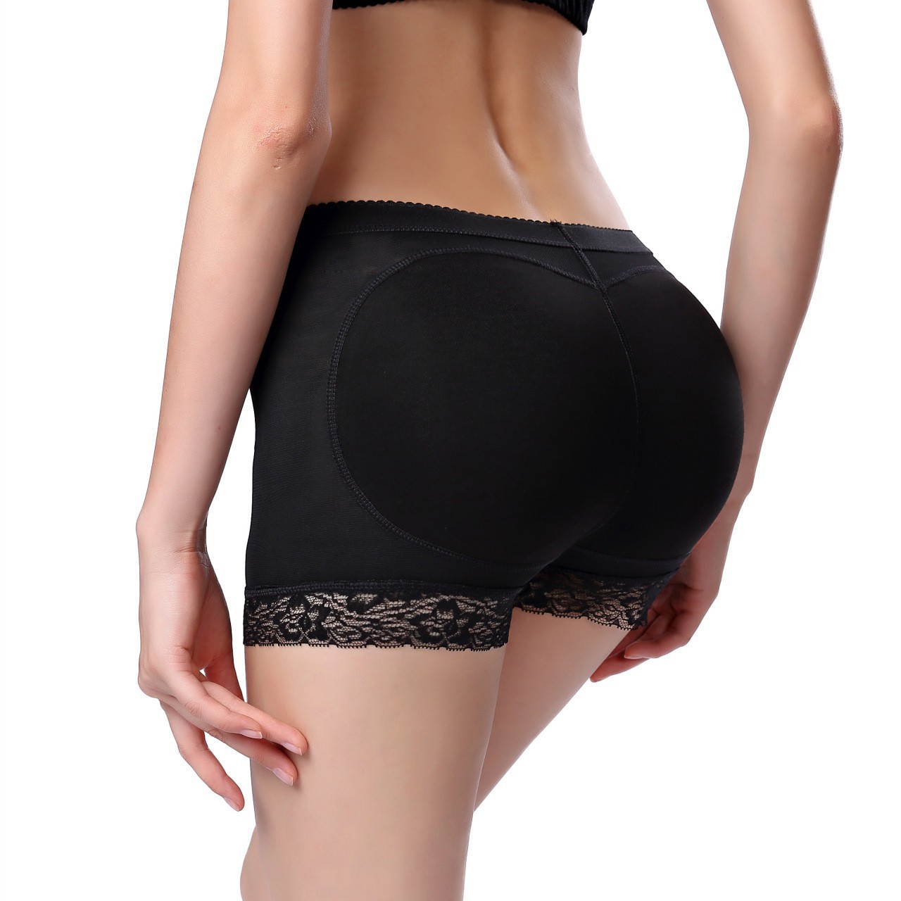 Cross-border foreign trade padded lifting underwear for women, body-shaping and tummy control leggings, mesh breathable bum-lifting shaping pants