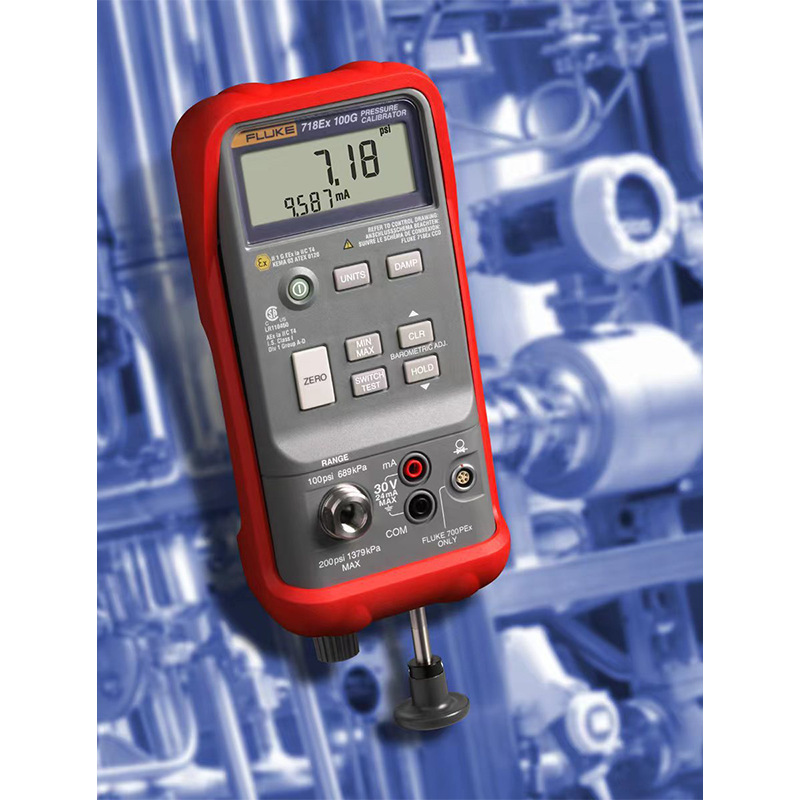 FLUKE福禄克718EX 30G/100G/300G本安型压力校准器718EX校验仪