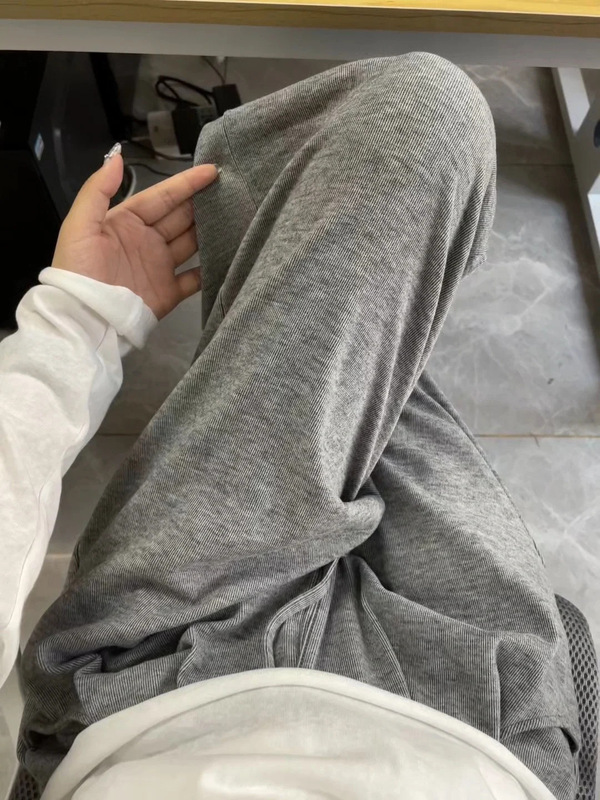 春秋新款纯色糯米裤小个子直筒遛弯裤显瘦窄版裤子女休闲裤批发|undefined