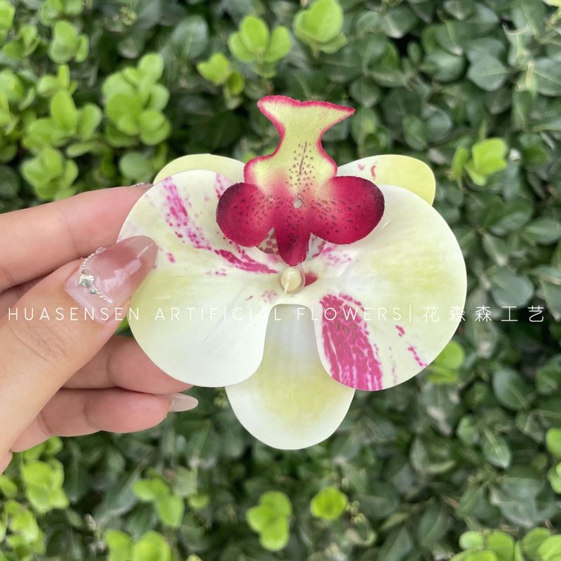 3Dプリントフィルム胡蝶蘭シミュレーション単輪花頭手作り結婚お土産喜糖箱装飾diy靴花|undefined
