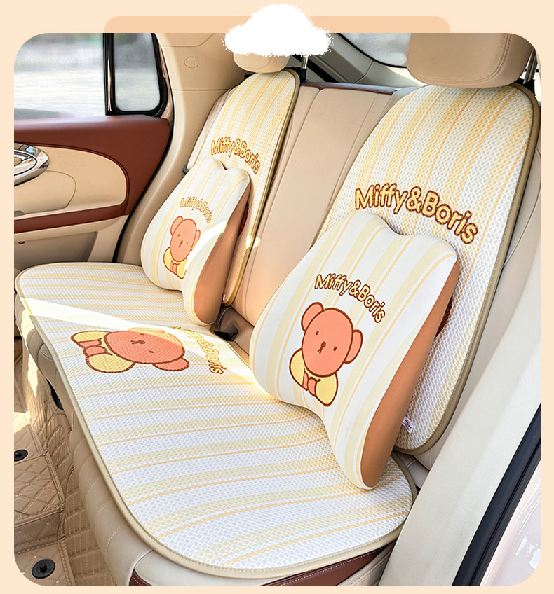 Car Waist Genuine Mifi Memory Foam Comfortable Car Seat Pillow Summer Cute Cartoon Car Pillow